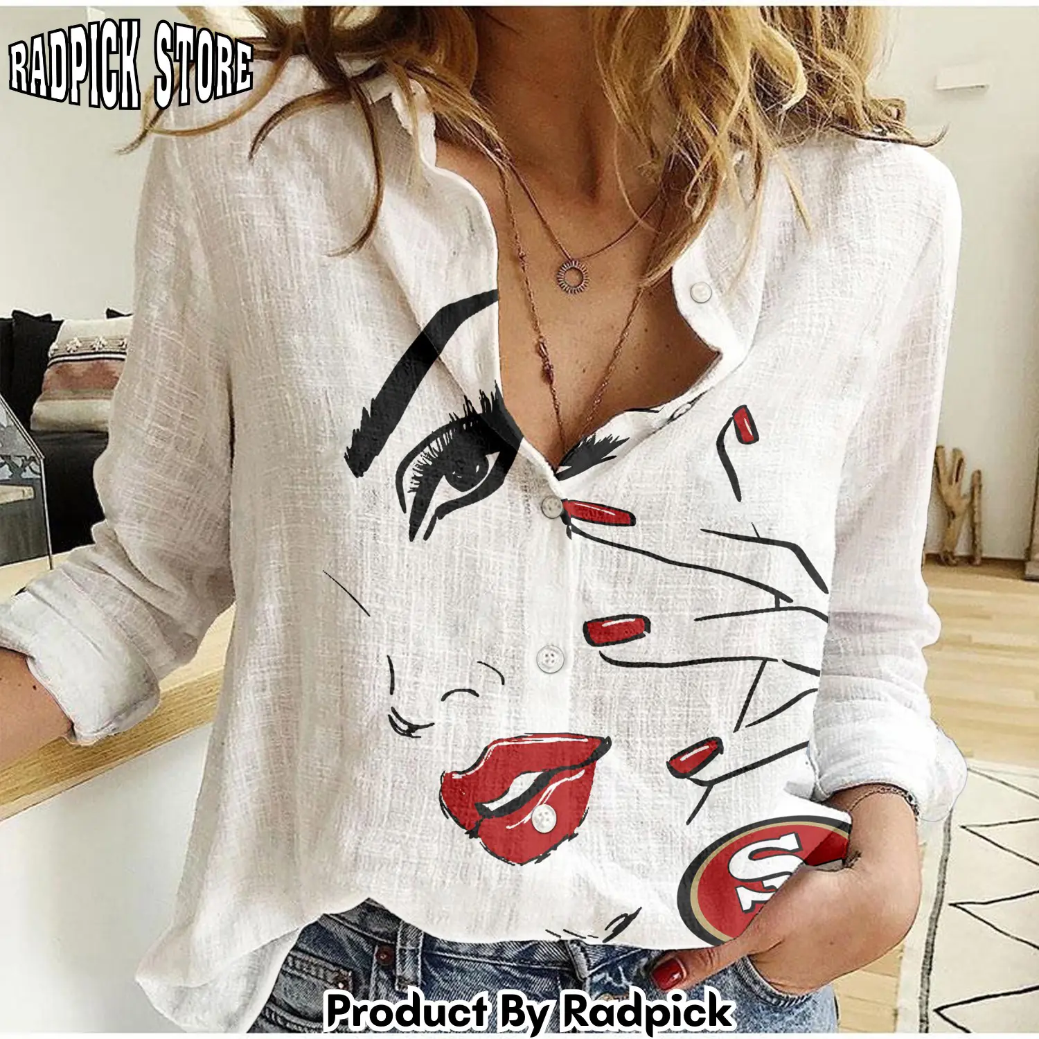 Radpick san francisco 49ers woman shirt rp662180
